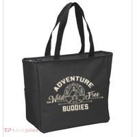 Hiking Mountains Meme Quote Adventure Buddies Tote Bag thumb 2