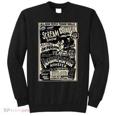 Horror Movie Monster Mummy Dracula Werewolf Frankenstein Sweatshirt