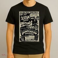 Horror Movie Monster Mummy Dracula Werewolf Frankenstein T-Shirt thumb 3