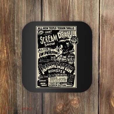 Horror Movie Monster Mummy Dracula Werewolf Frankenstein Coaster