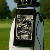 Horror Movie Monster Mummy Dracula Werewolf Frankenstein Golf Towel thumb 2