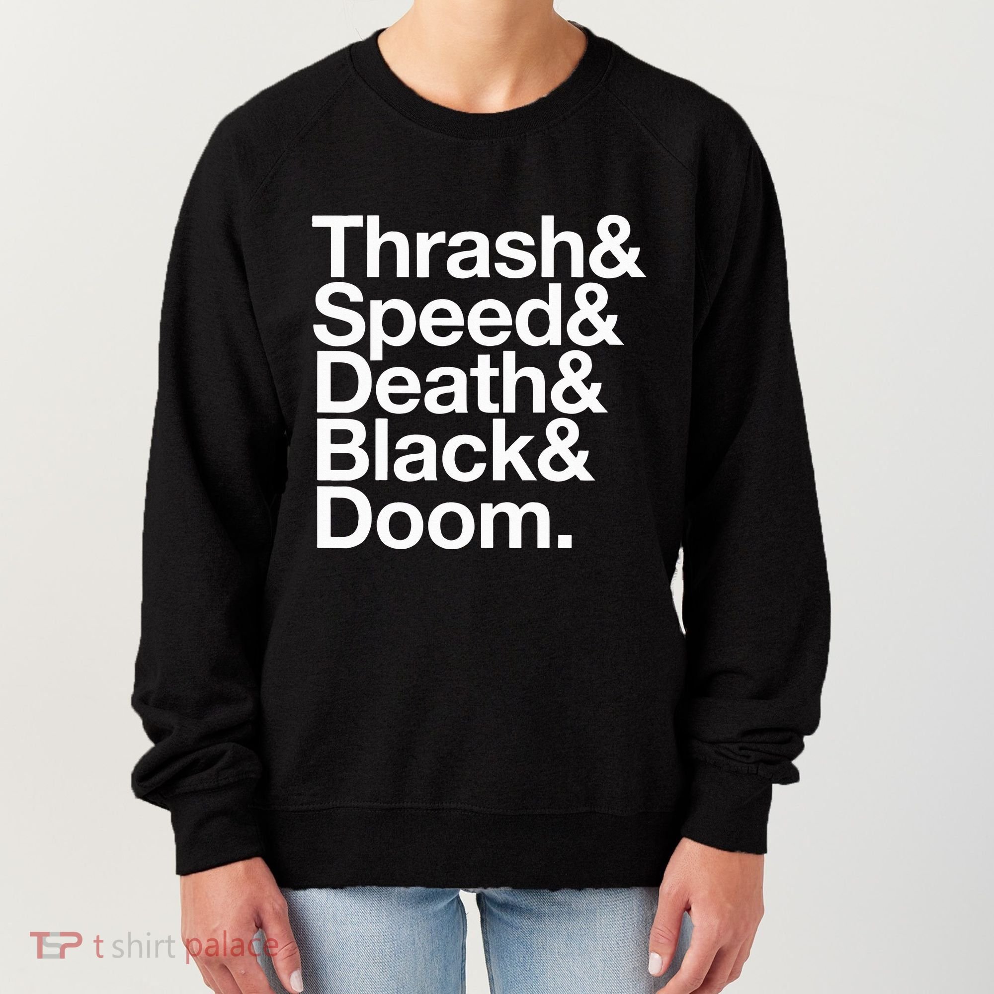 Heavy Metal Music Fan List Thrash Speed Doom Death Black Women's Sweatshirt