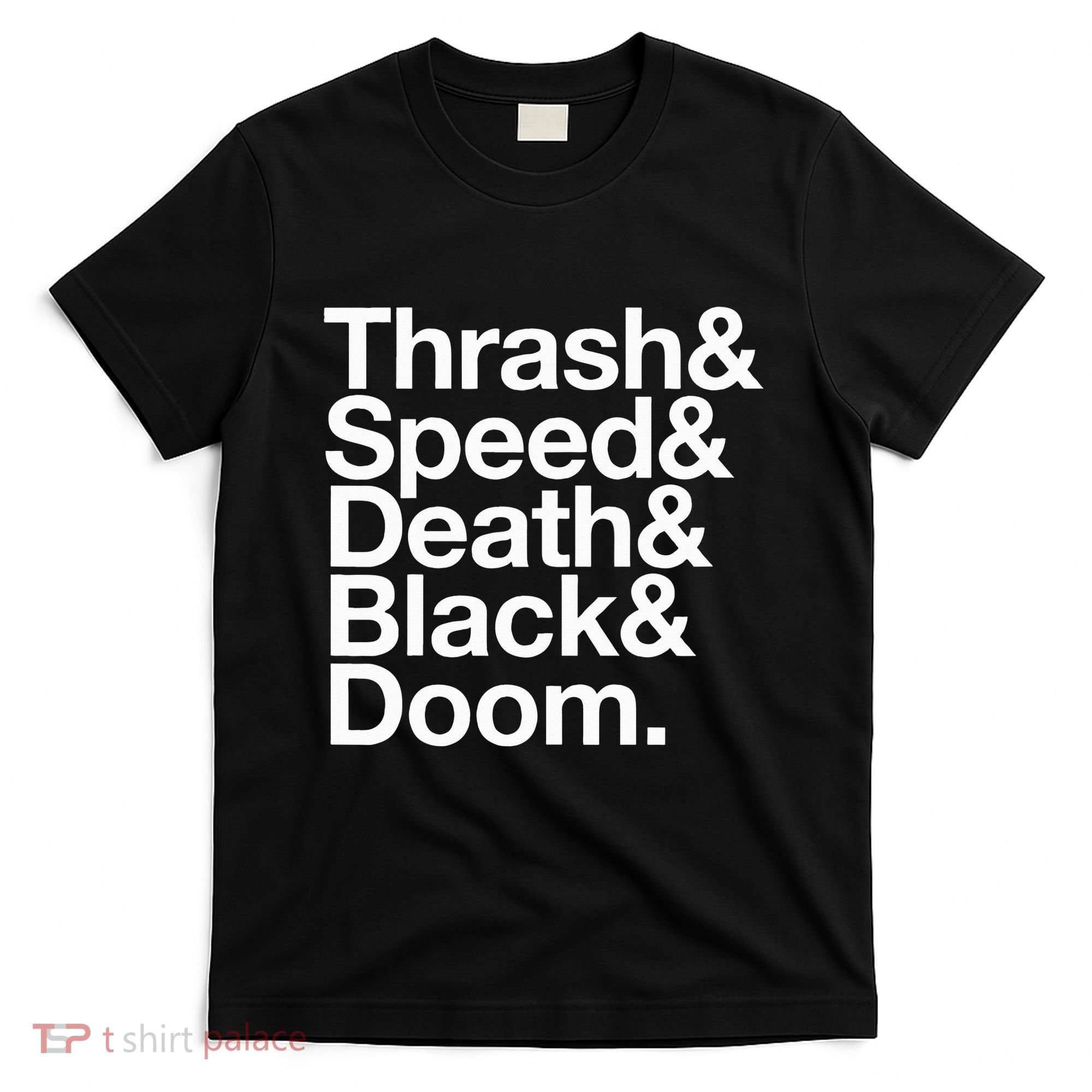 Heavy Metal Music Fan List Thrash Speed Doom Death Black T-Shirt