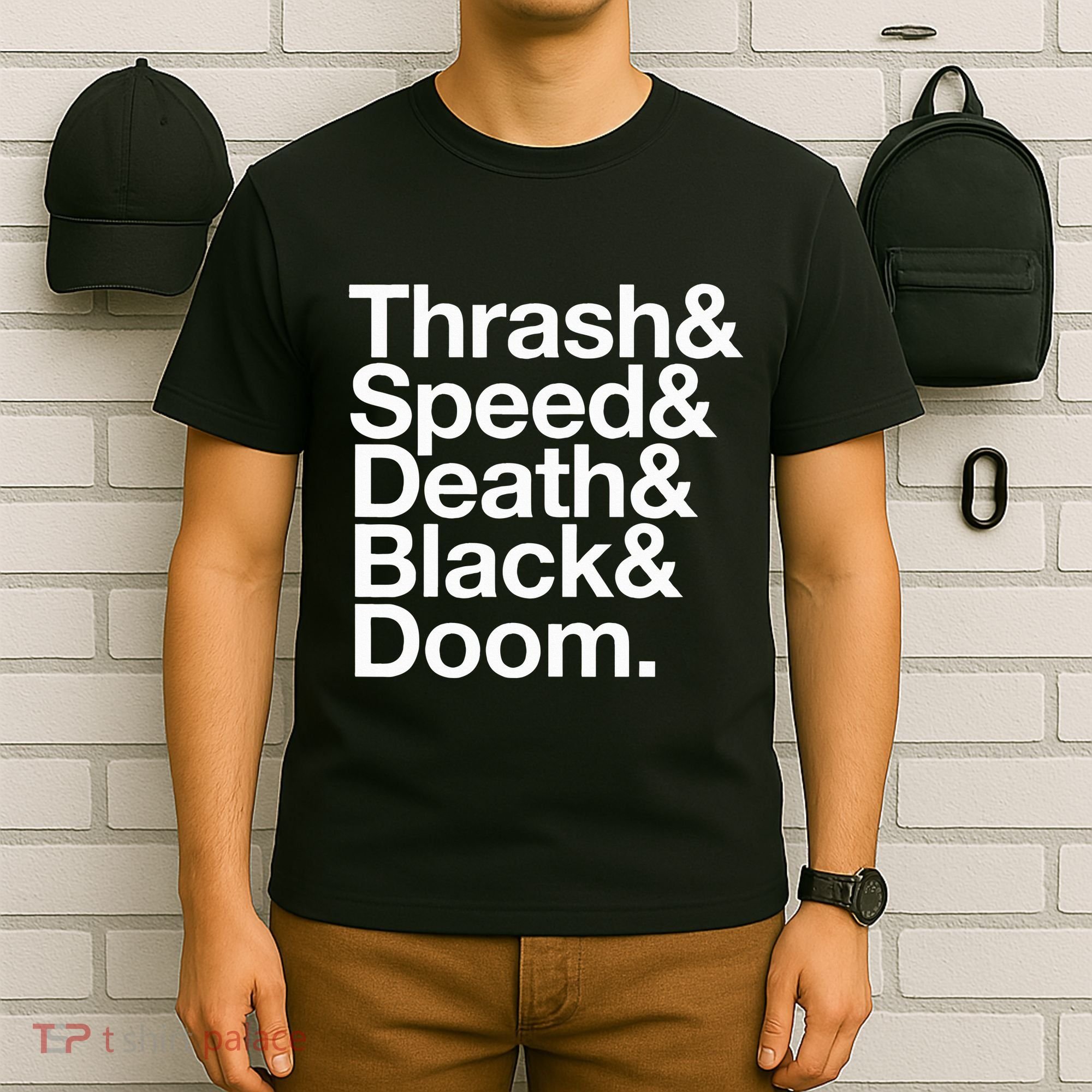 Heavy Metal Music Fan List Thrash Speed Doom Death Black T-Shirt