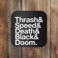 Heavy Metal Music Fan List Thrash Speed Doom Death Black Coaster thumb 0