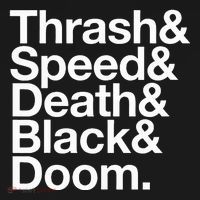 Heavy Metal Music Fan List Thrash Speed Doom Death Black Polo thumb 3