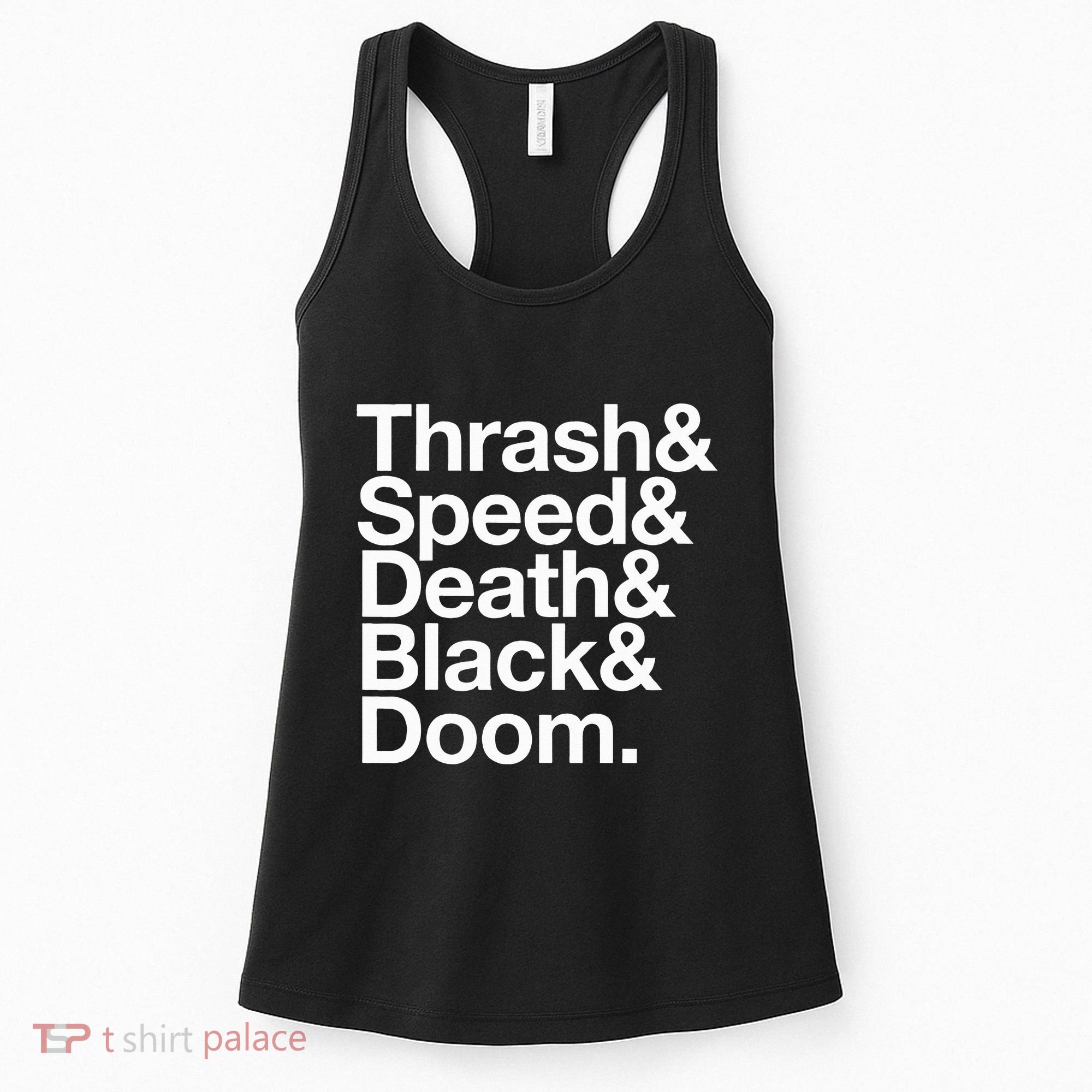 Heavy Metal Music Fan List Thrash Speed Doom Death Black Women's Tank Top
