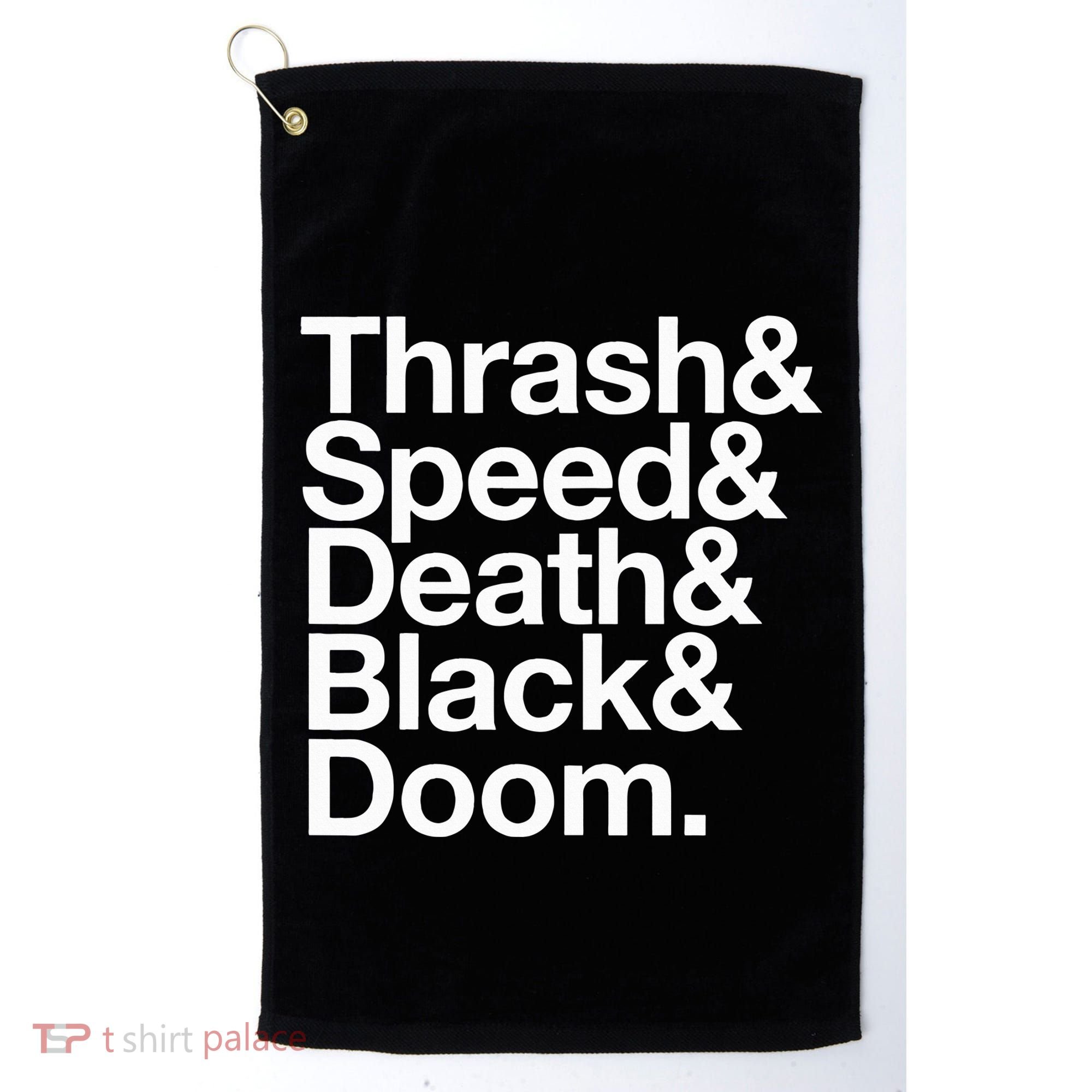 Heavy Metal Music Fan List Thrash Speed Doom Death Black Golf Towel