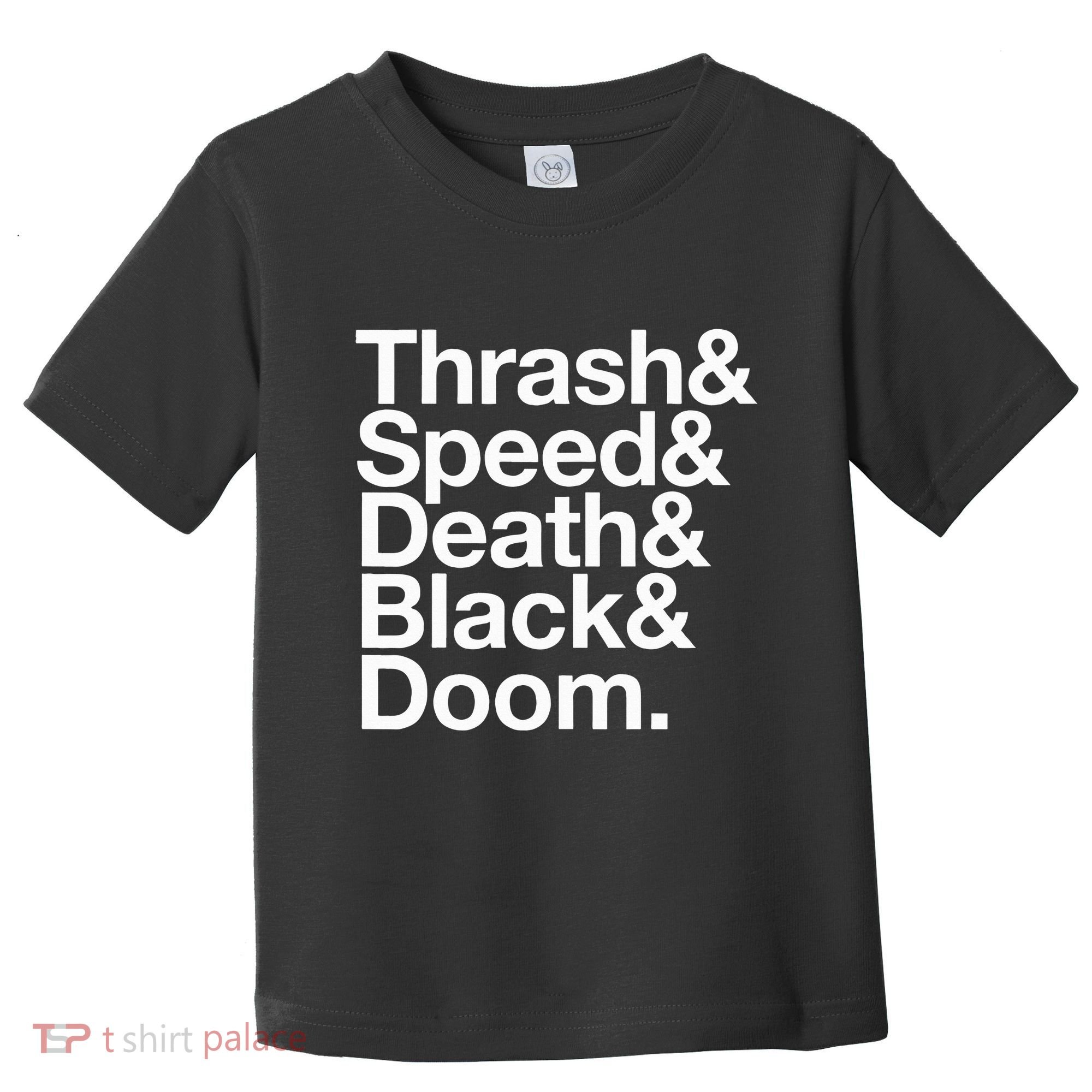 Heavy Metal Music Fan List Thrash Speed Doom Death Black Toddler T-Shirt