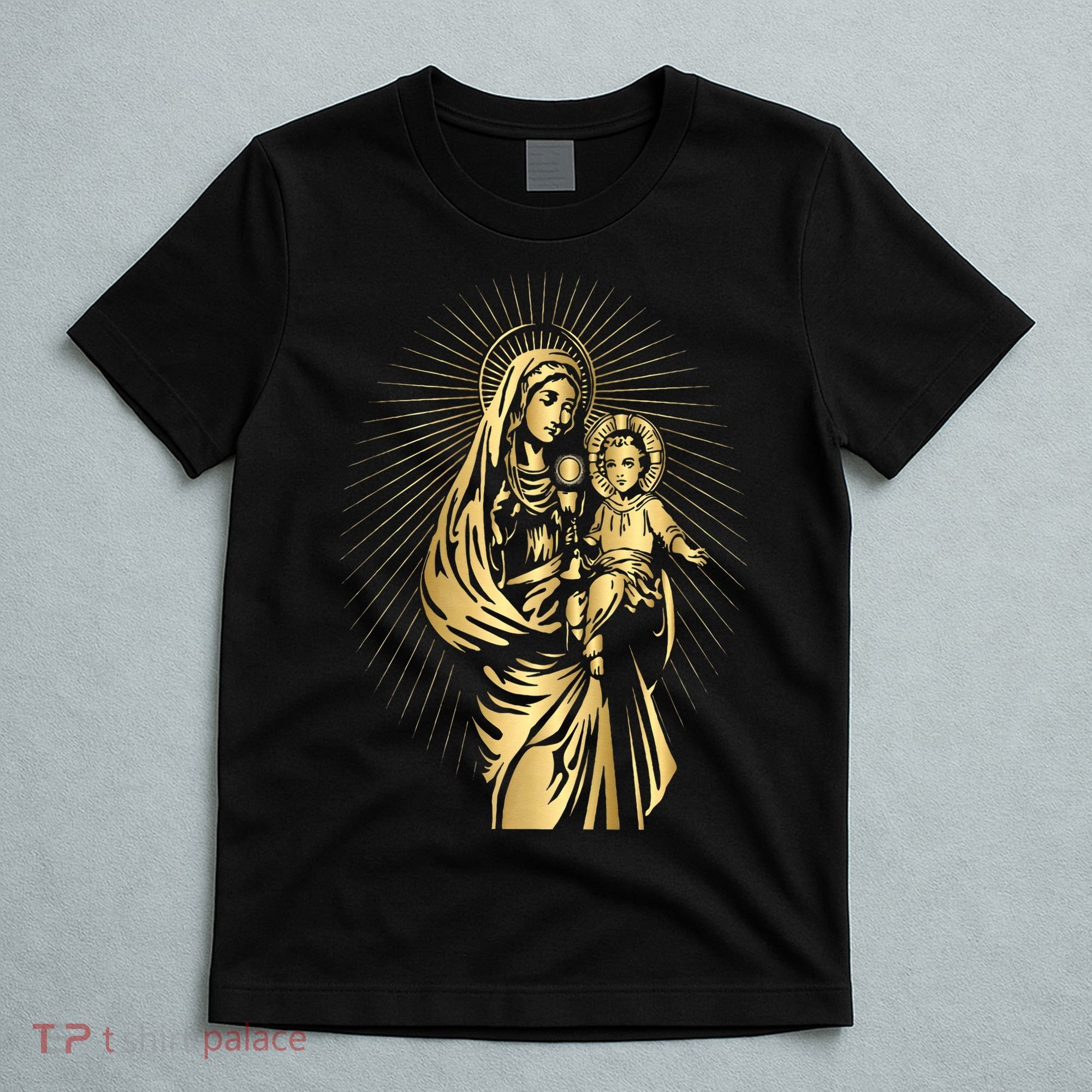 Holy Mother Mary Mother of Jesus Vintage Catholic T-Shirt