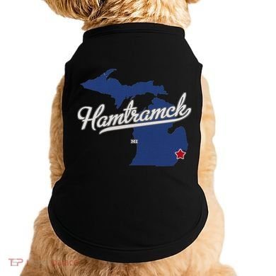 Hamtramck Michigan Mi Map Doggie Tank
