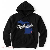 Hamtramck Michigan Mi Map Hoodie thumb 0