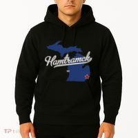 Hamtramck Michigan Mi Map Hoodie thumb 2