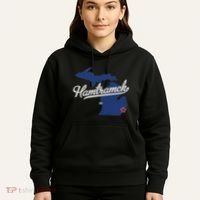 Hamtramck Michigan Mi Map Hoodie thumb 5