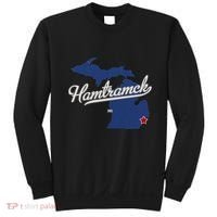Hamtramck Michigan Mi Map Sweatshirt thumb 0