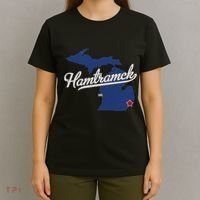 Hamtramck Michigan Mi Map T-Shirt thumb 4