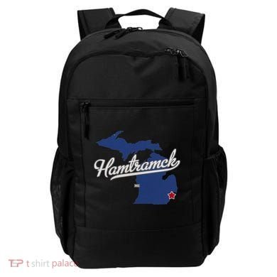 Hamtramck Michigan Mi Map Backpack