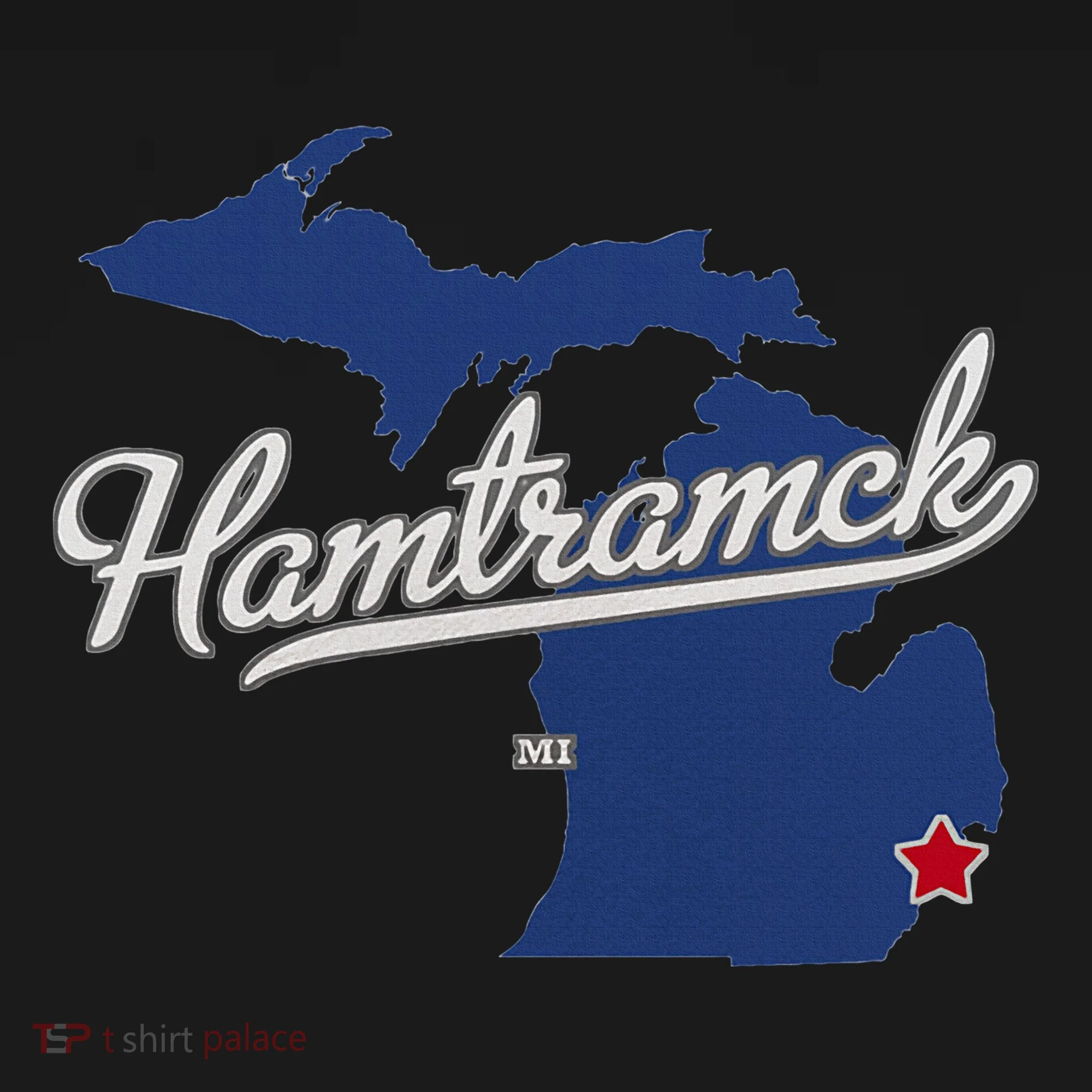 Hamtramck Michigan Mi Map Coaster