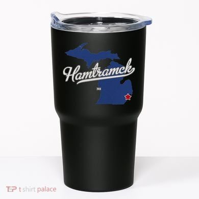 Hamtramck Michigan Mi Map Tumbler
