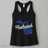 Hamtramck Michigan Mi Map Women's Tank Top thumb 3