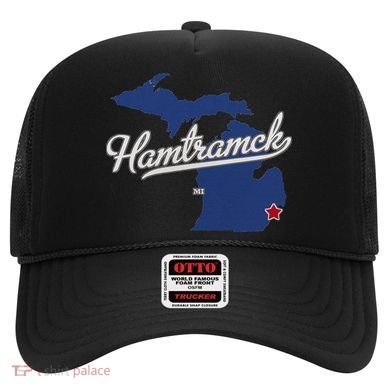 Hamtramck Michigan Mi Map Hat