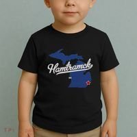 Hamtramck Michigan Mi Map Toddler T-Shirt thumb 2
