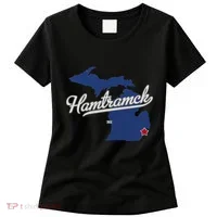 Hamtramck Michigan Mi Map Women's T-Shirt thumb 0