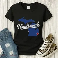 Hamtramck Michigan Mi Map Women's T-Shirt thumb 3