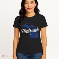 Hamtramck Michigan Mi Map Women's T-Shirt thumb 4
