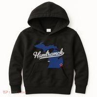Hamtramck Michigan Mi Map Kids Hoodie thumb 0