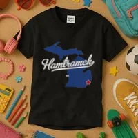 Hamtramck Michigan Mi Map Kids T-Shirt thumb 3