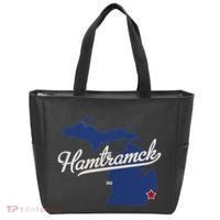 Hamtramck Michigan Mi Map Tote Bag thumb 0