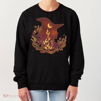 Halloween Mystical Nature Witch Women's Sweatshirt