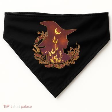 Halloween Mystical Nature Witch USA-Made Doggie Bandana