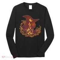 Halloween Mystical Nature Witch Long Sleeve Shirt thumb 0