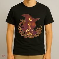Halloween Mystical Nature Witch T-Shirt thumb 3