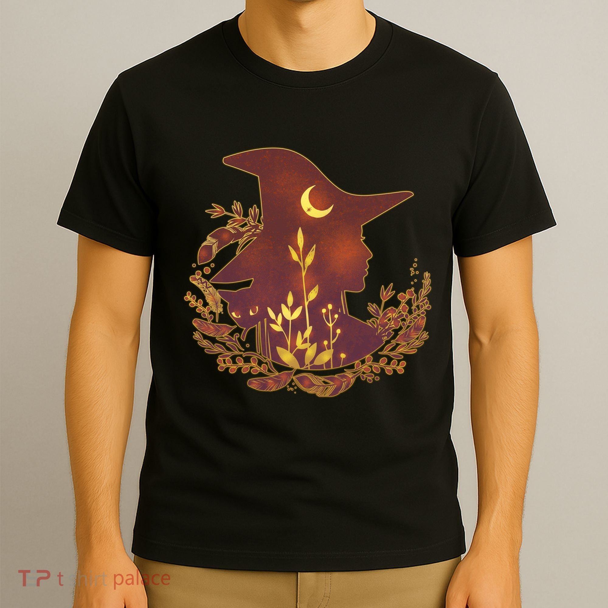 Halloween Mystical Nature Witch T-Shirt