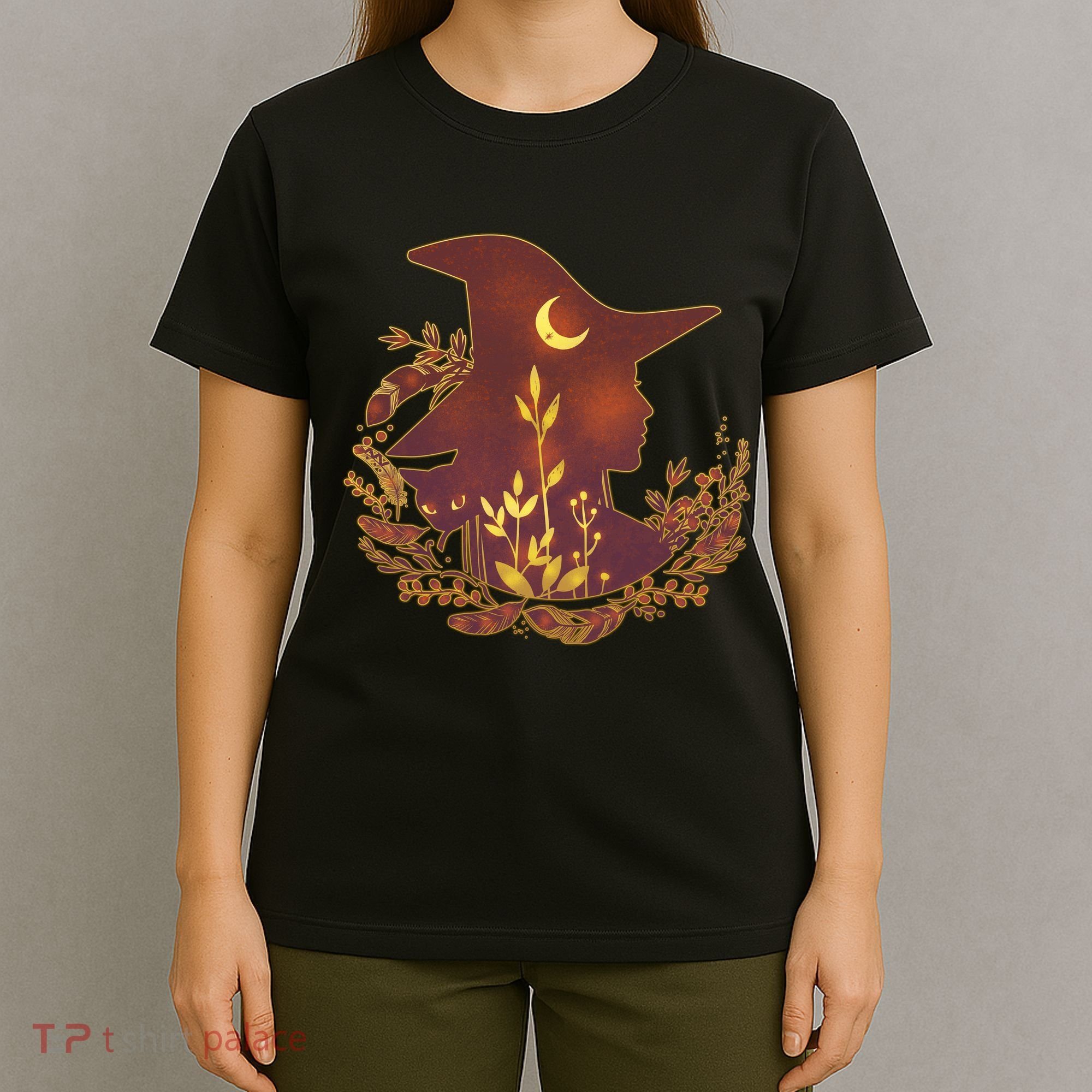 Halloween Mystical Nature Witch T-Shirt