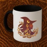 Halloween Mystical Nature Witch Coffee Mug thumb 2