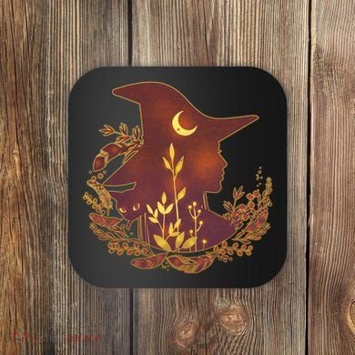 Halloween Mystical Nature Witch Coaster