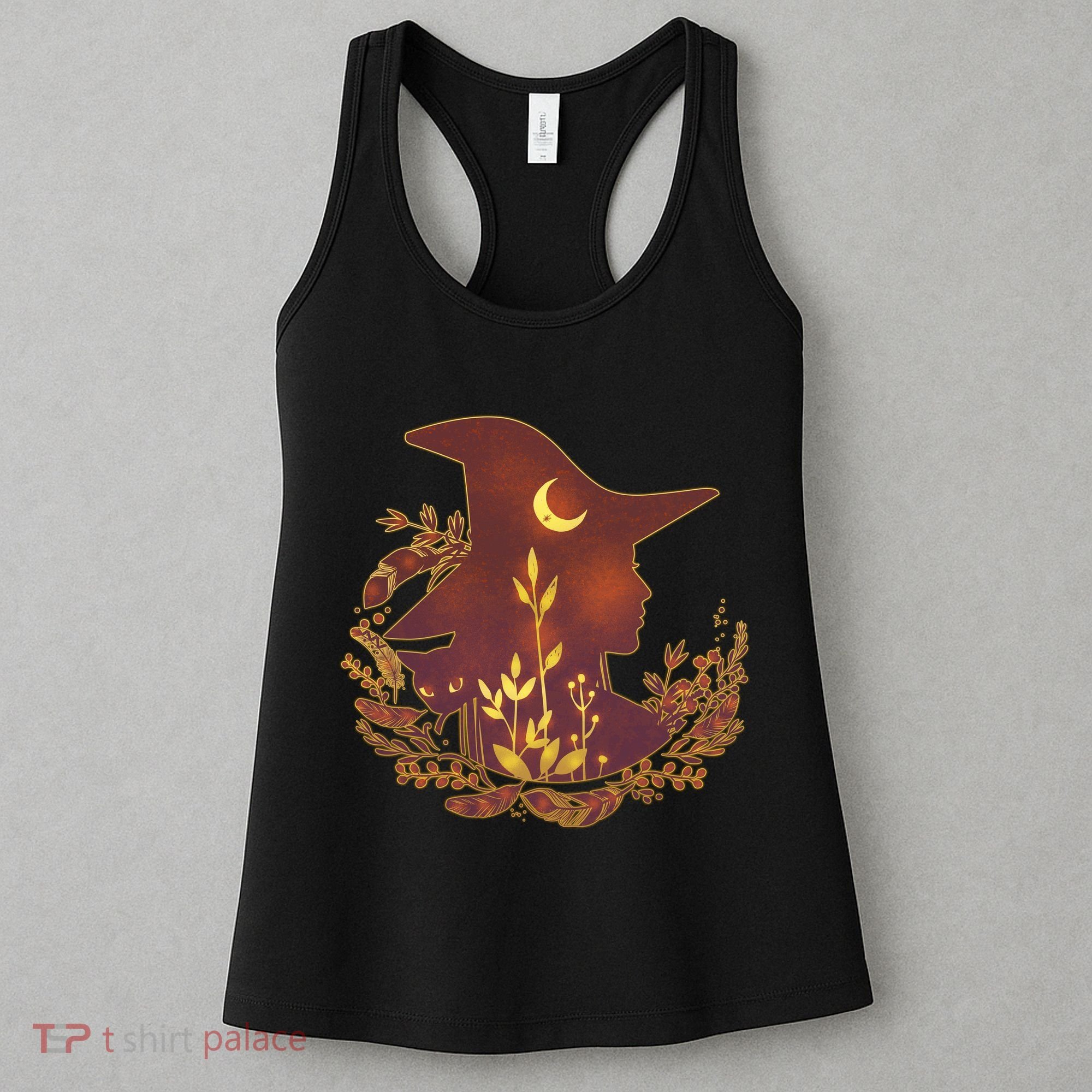 Halloween Mystical Nature Witch Women's Tank Top