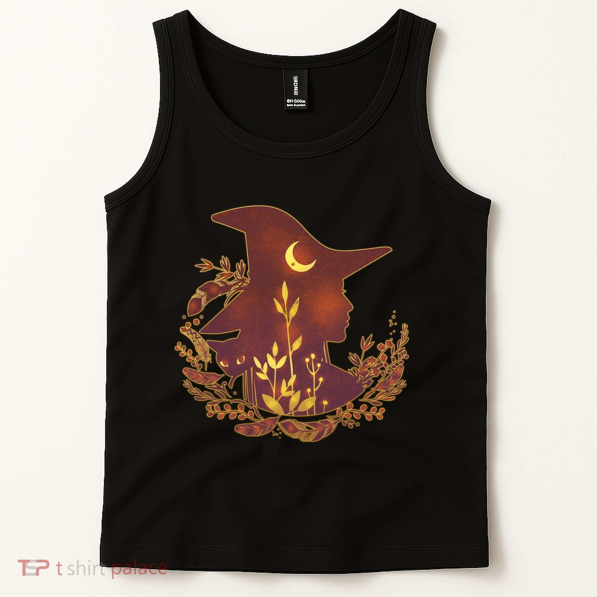 Halloween Mystical Nature Witch Tank Top