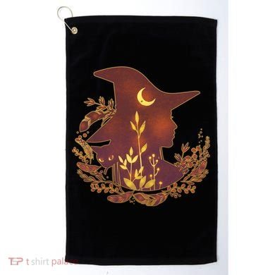 Halloween Mystical Nature Witch Golf Towel