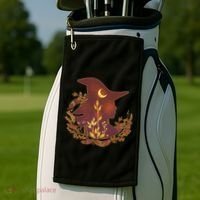 Halloween Mystical Nature Witch Golf Towel thumb 2