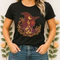 Halloween Mystical Nature Witch Women's T-Shirt thumb 2