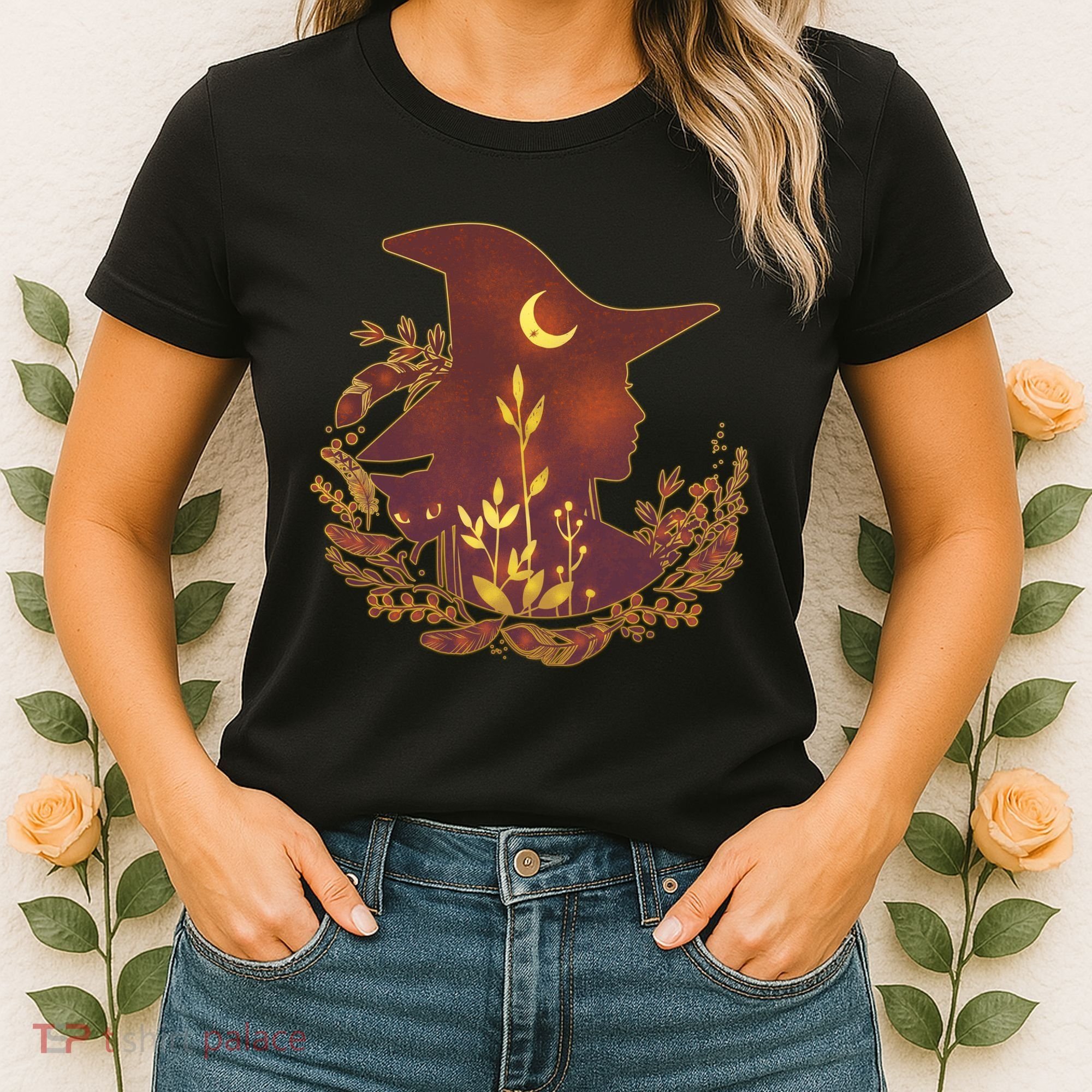 Halloween Mystical Nature Witch Women's T-Shirt