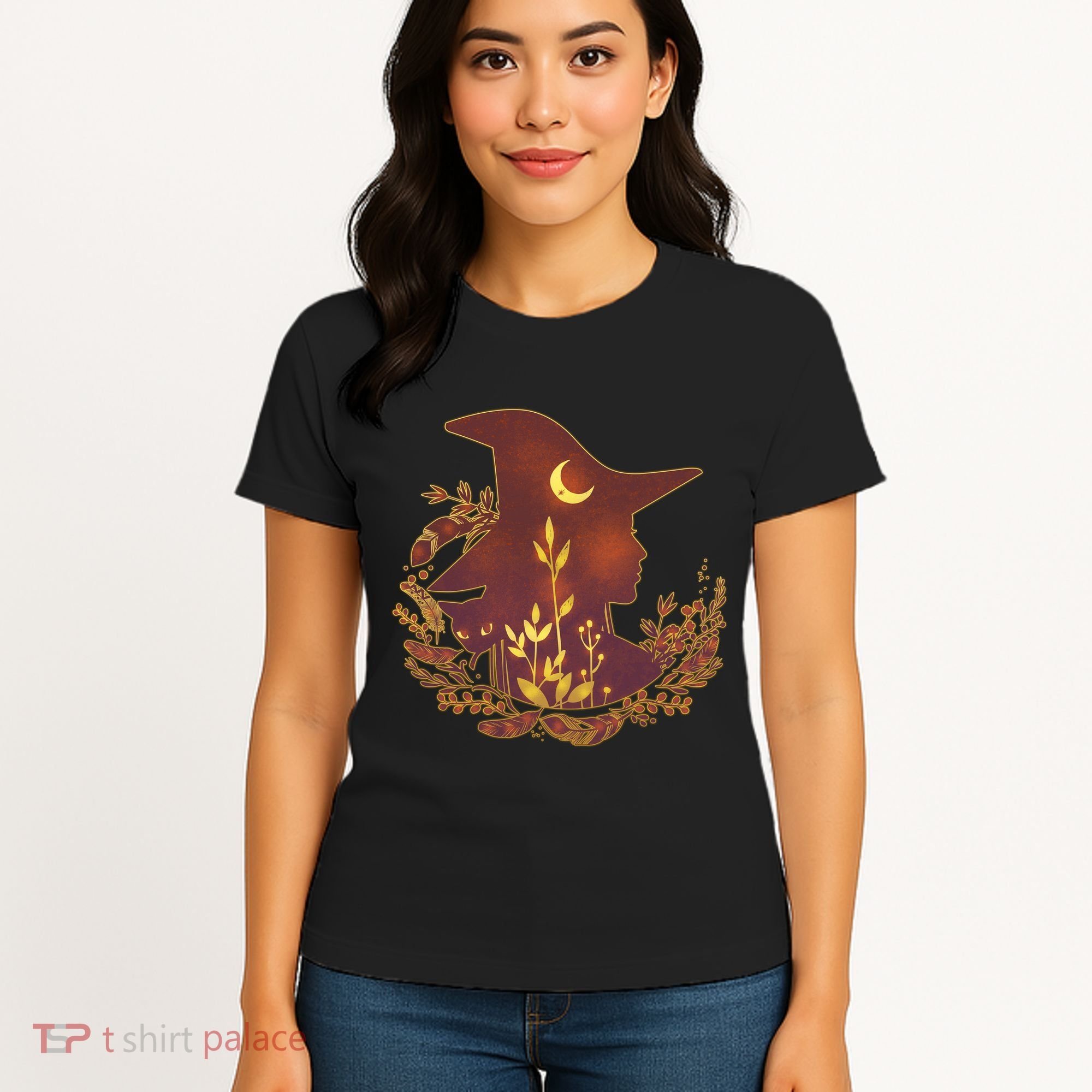 Halloween Mystical Nature Witch Women's T-Shirt