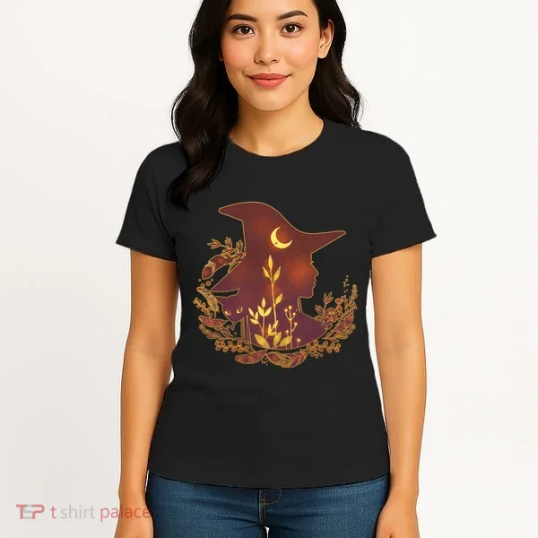 Halloween Mystical Nature Witch Women's T-Shirt