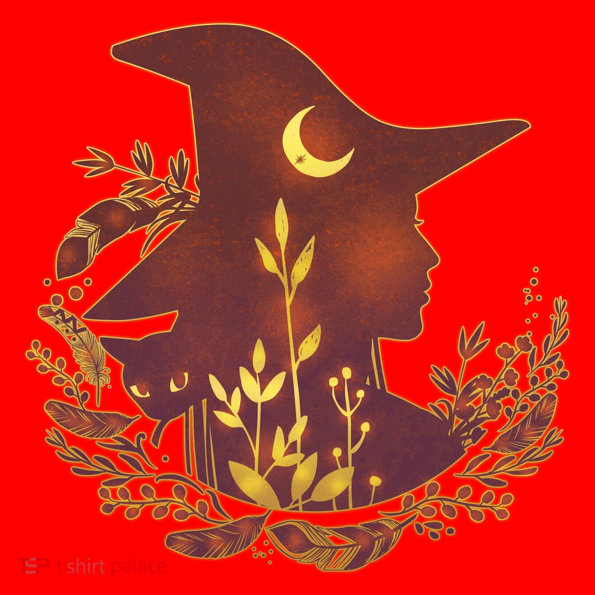 Halloween Mystical Nature Witch Santa Hat