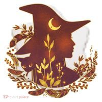 Halloween Mystical Nature Witch Ceramic Ornament thumb 2